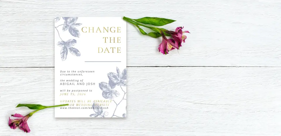 Save the Date Postcard Front