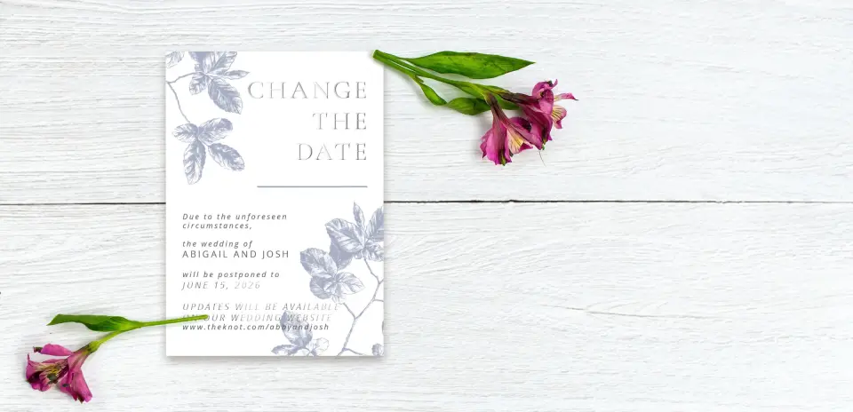 Save the Date Postcard Front