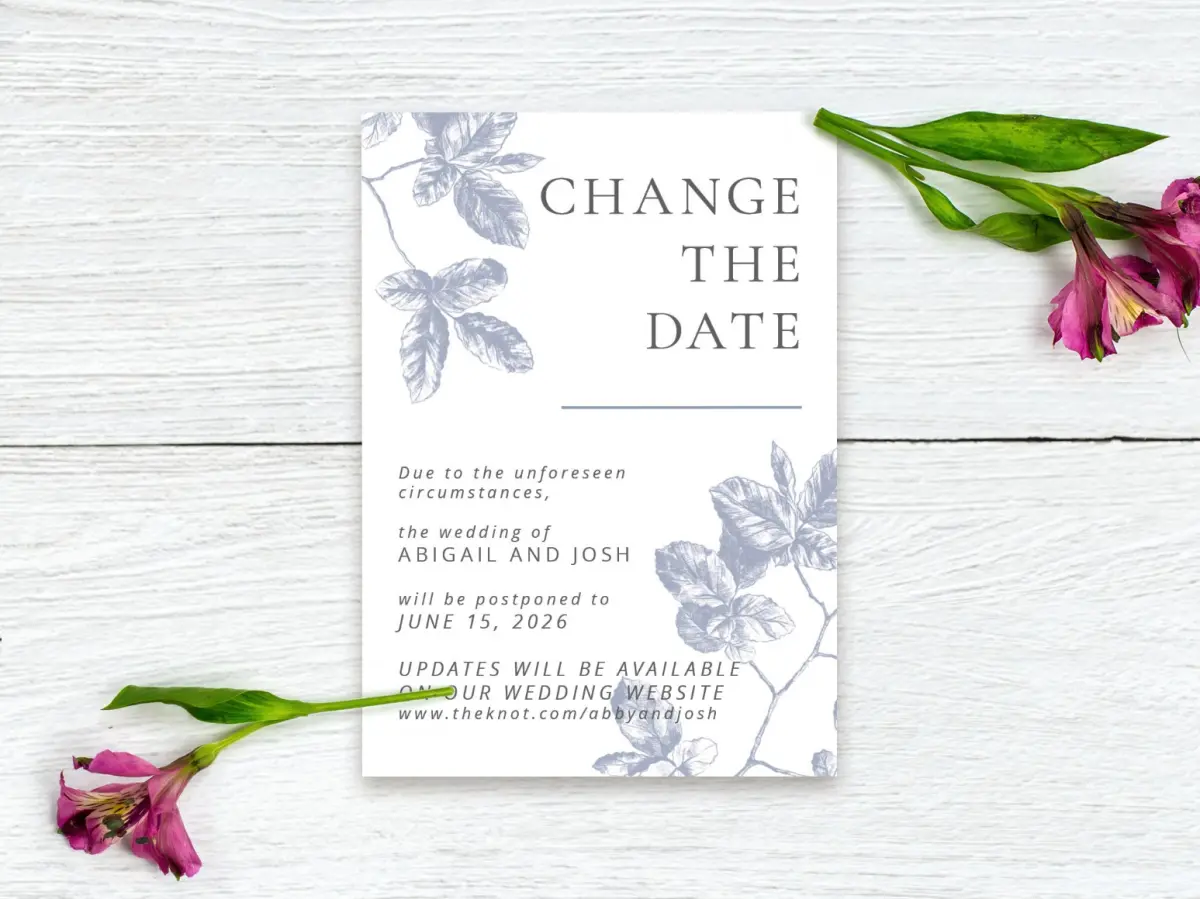 Save the Date Postcard Front