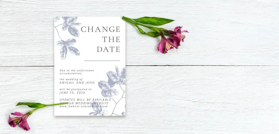Save the Date Postcard Front