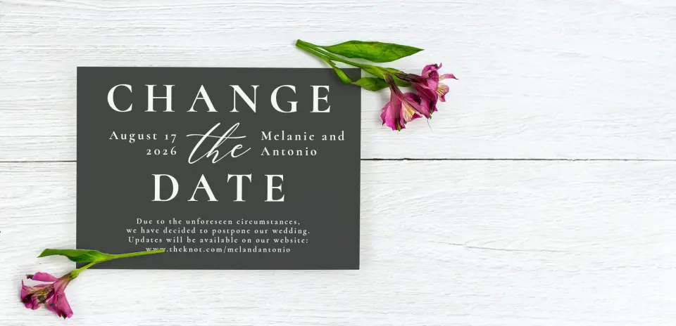 Save the Date Postcard Front