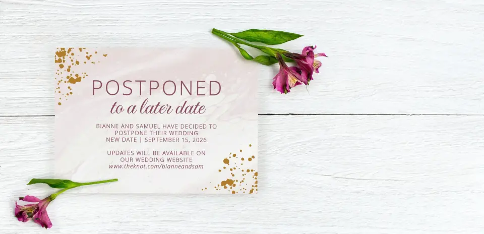 Save the Date Postcard Front