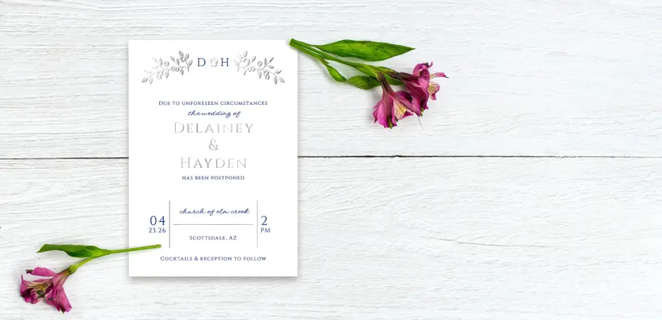 Save the Date Postcard Front