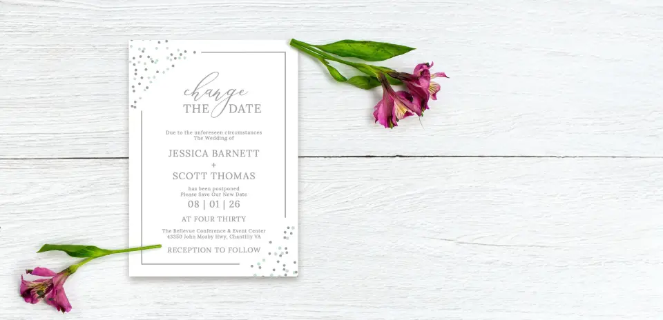 Save the Date Postcard Front