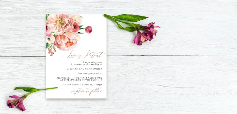 Save the Date Postcard Front