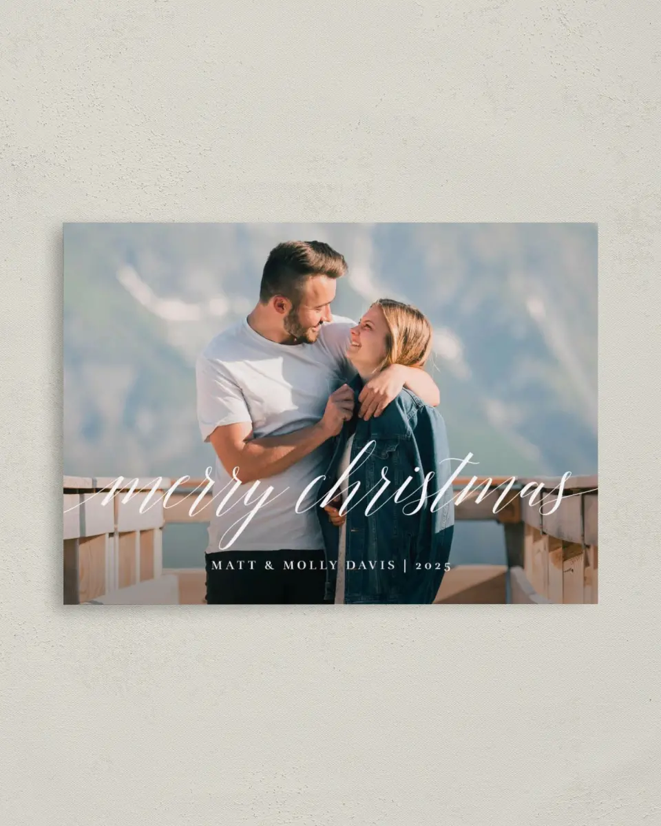This is a 4" x 5.6" Christmas Card called Christmas Lights printed in full color on Premium Smooth paper