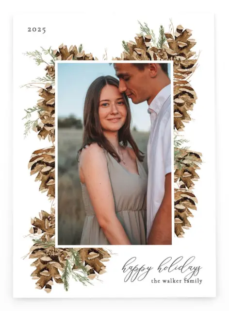 Garland Frame | Christmas Postcards