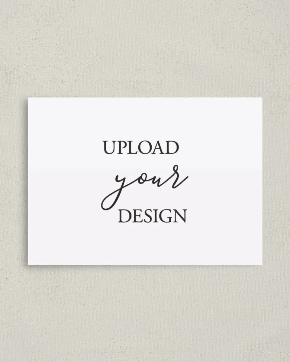 This is a 4" x 5.6" Upload Your Design called 4" x 5.6" Standard Postcards printed in full color on Soft Touch Finish paper