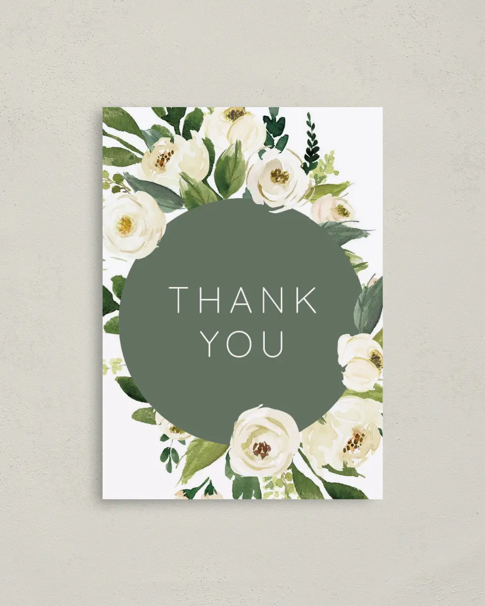 This is a 4" x 5.6" Newlywed called Bridal Blooms printed in full color on Soft Touch Finish paper