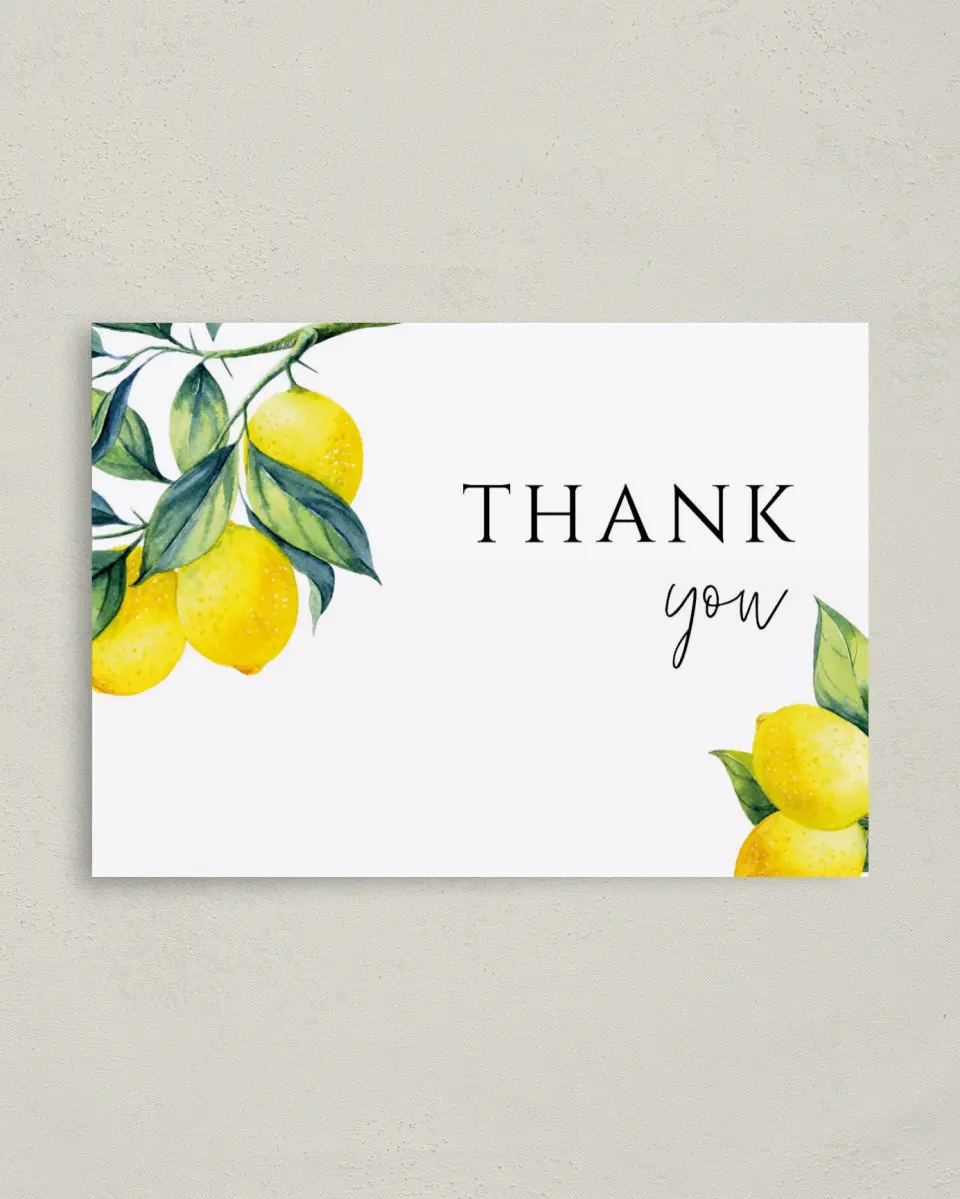 This is a 4" x 5.6" Newlywed called Main Squeeze printed in full color on Soft Touch Finish paper