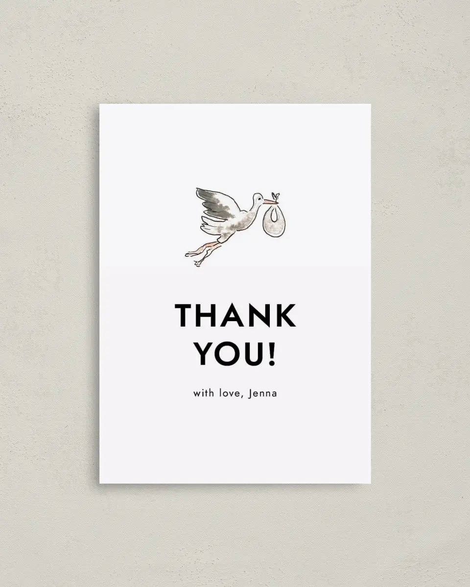 This is a 4" x 5.6" Graduation Thank You Postcard called Little Villa Surprise printed in full color on Soft Touch Finish paper