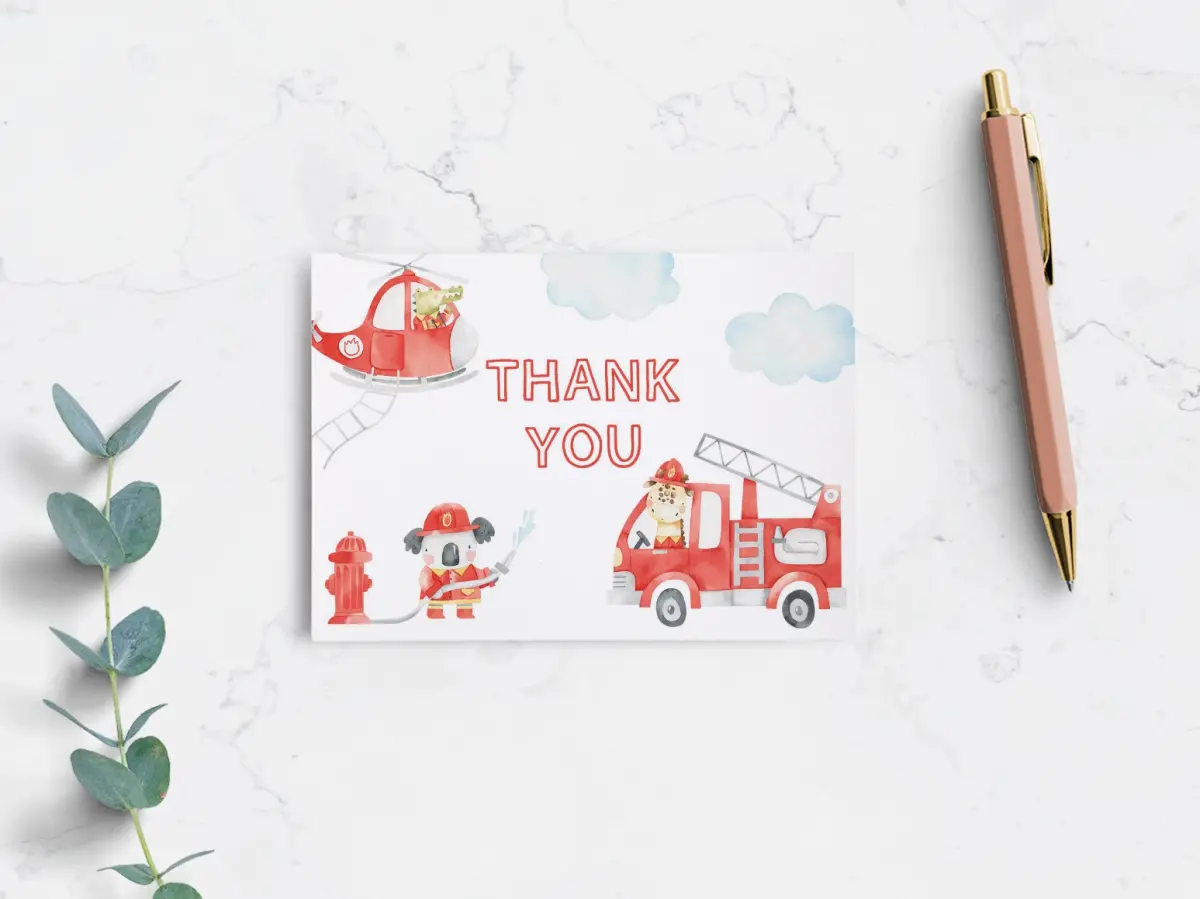 Two the Rescue Thank You Standard Postcards | Truly Engaging