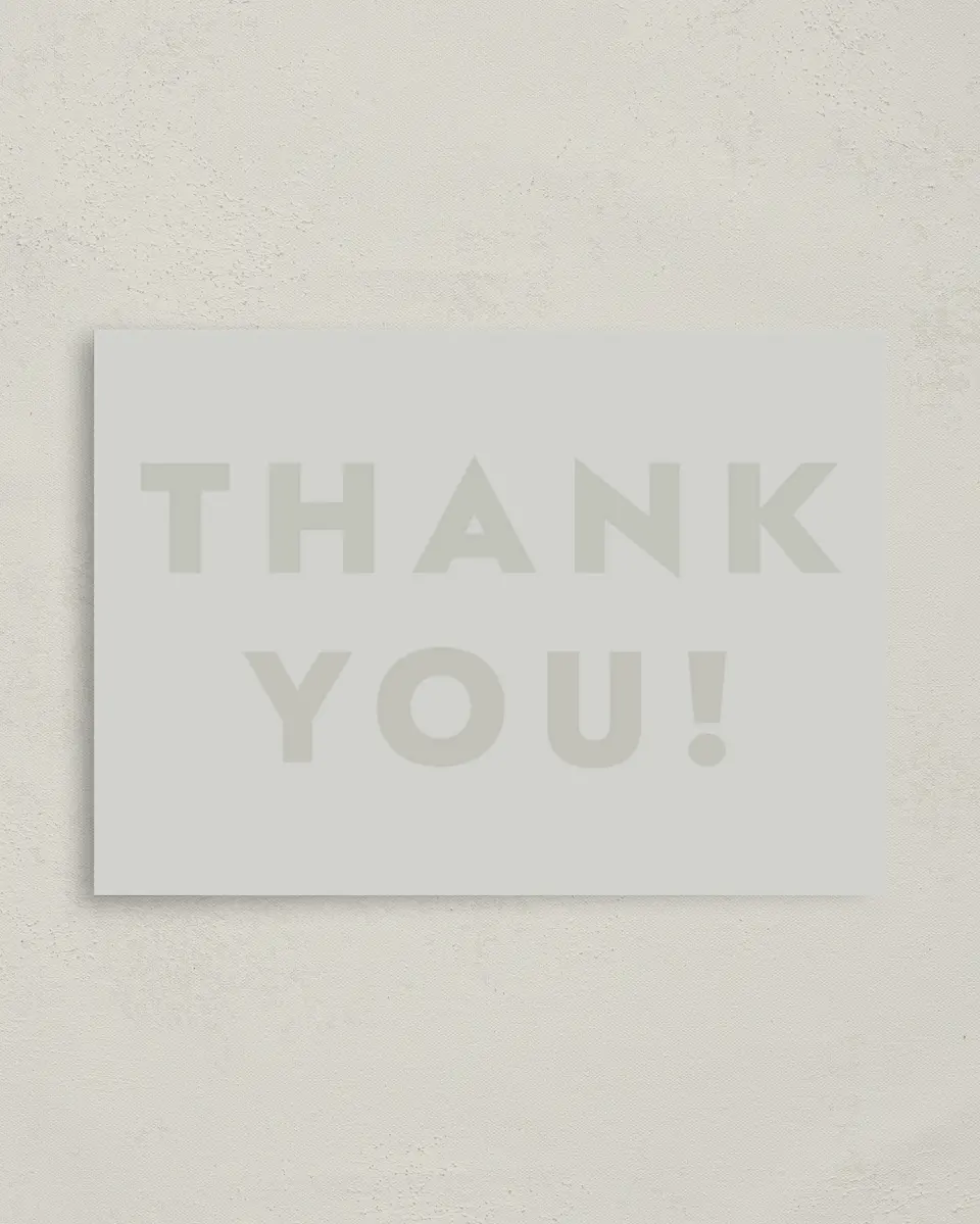 This is a 4" x 5.6" Graduation Thank You Postcard called Celebrating the Grad printed in full color on Soft Touch Finish paper