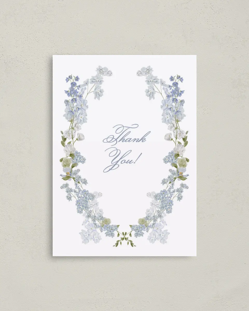 This is a 4" x 5.6" Newlywed called Bridal Blossoms printed in full color on Soft Touch Finish paper