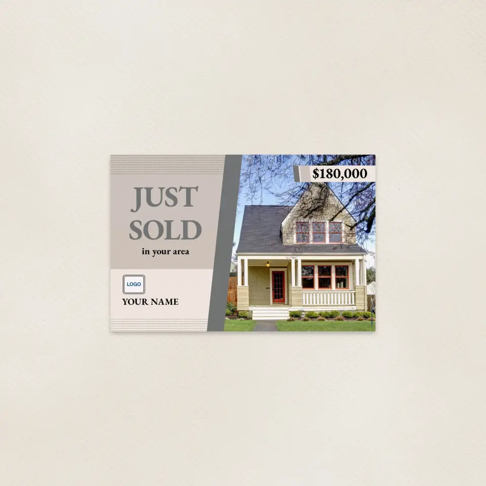 This is a 6" x 9" Postcards with Magnetic Strip called Colorblocked Sold printed in full color