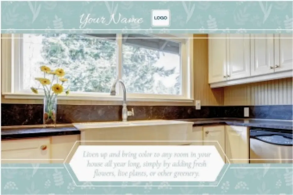 This is a 6" x 9" Postcards with Magnetic Strip called Fresh Tip printed in full color