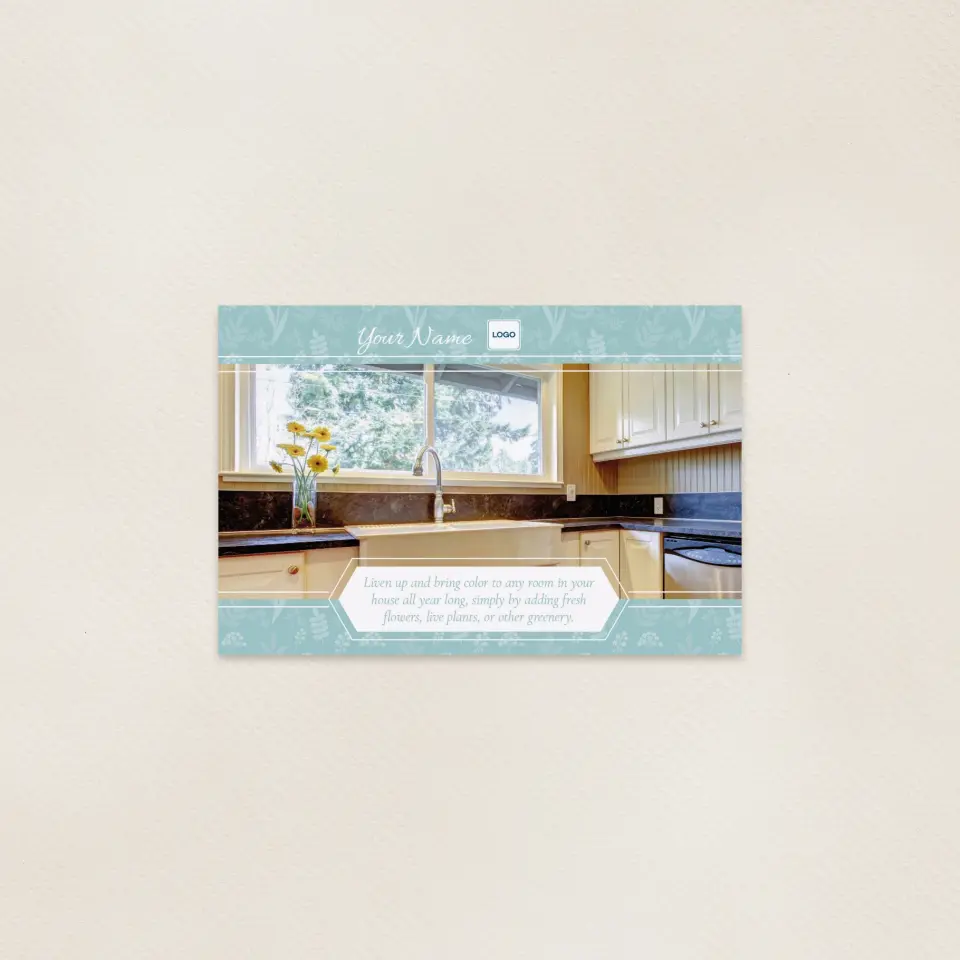 This is a 6" x 9" Postcards with Magnetic Strip called Fresh Tip printed in full color