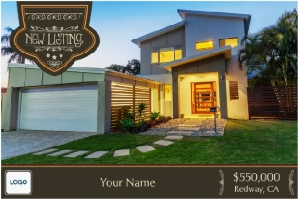 This is a 6" x 9" Postcards with Magnetic Strip called Ornate Listing printed in full color