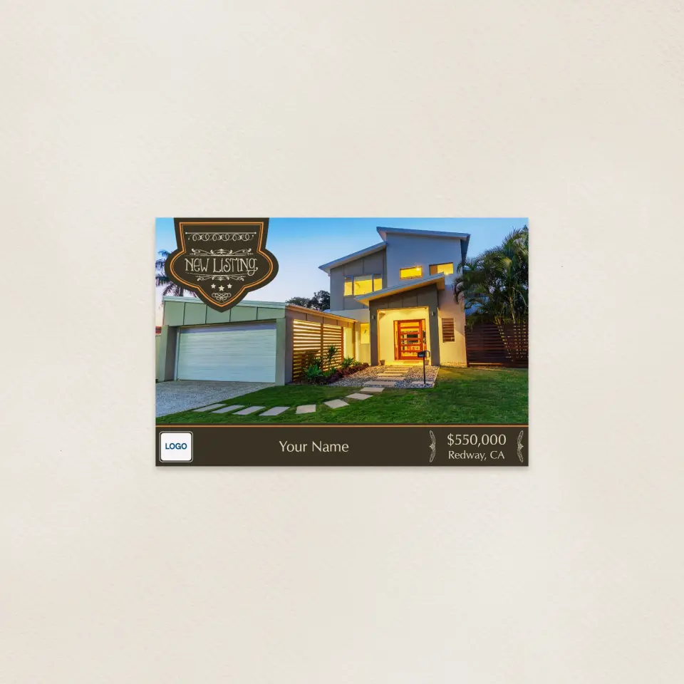 This is a 6" x 9" Postcards with Magnetic Strip called Ornate Listing printed in full color