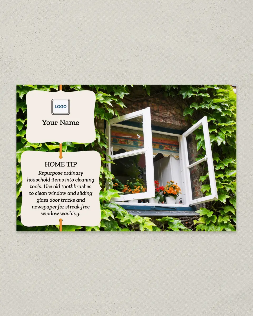 This is a 6" x 9" Postcard called Cheery Tip printed in full color