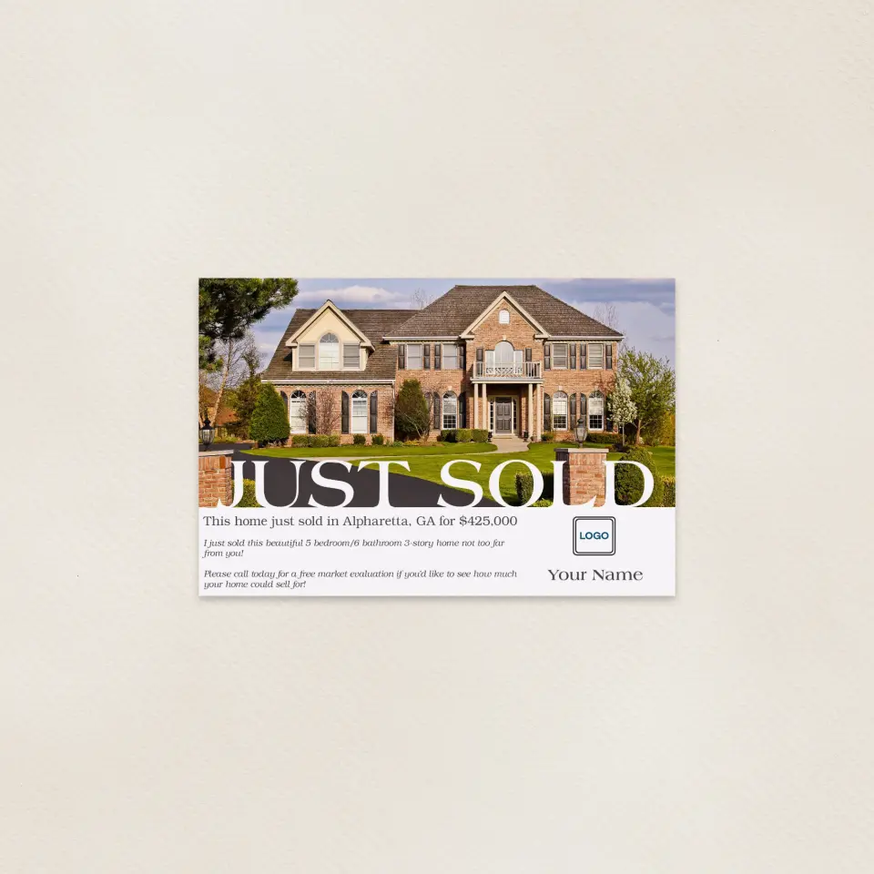 This is a 6" x 9" Postcards with Magnetic Strip called Radiantly Sold printed in full color