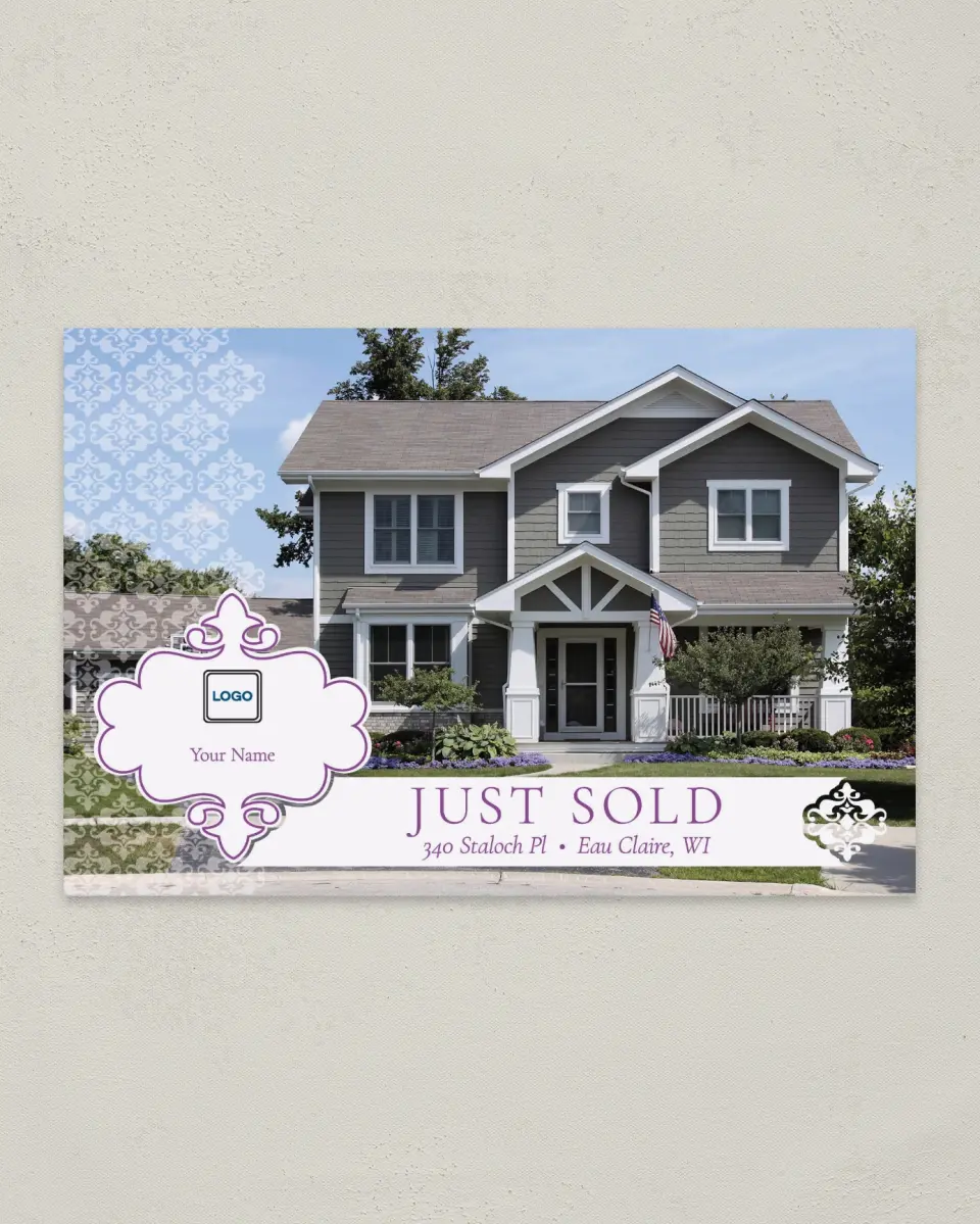 This is a 6" x 9" Postcard called Sold Dreamy printed in full color