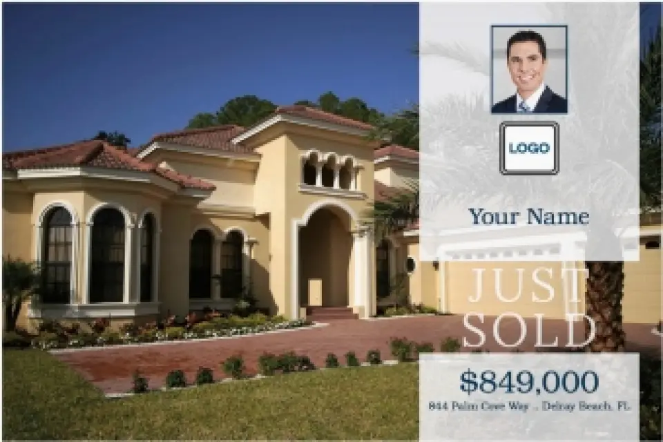 This is a 6" x 9" Postcards with Magnetic Strip called Bold Listing printed in full color