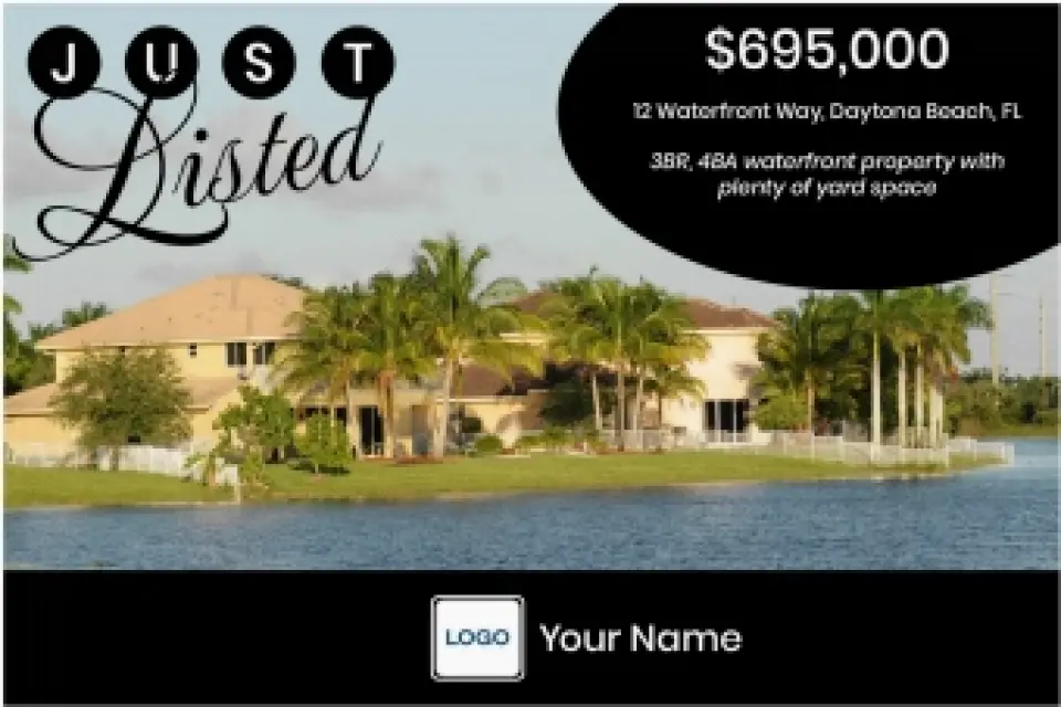 This is a 6" x 9" Postcards with Magnetic Strip called Retro Listing printed in full color