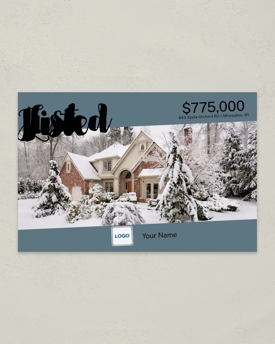 This is a 6" x 9" Postcard called Behold Beauty printed in full color