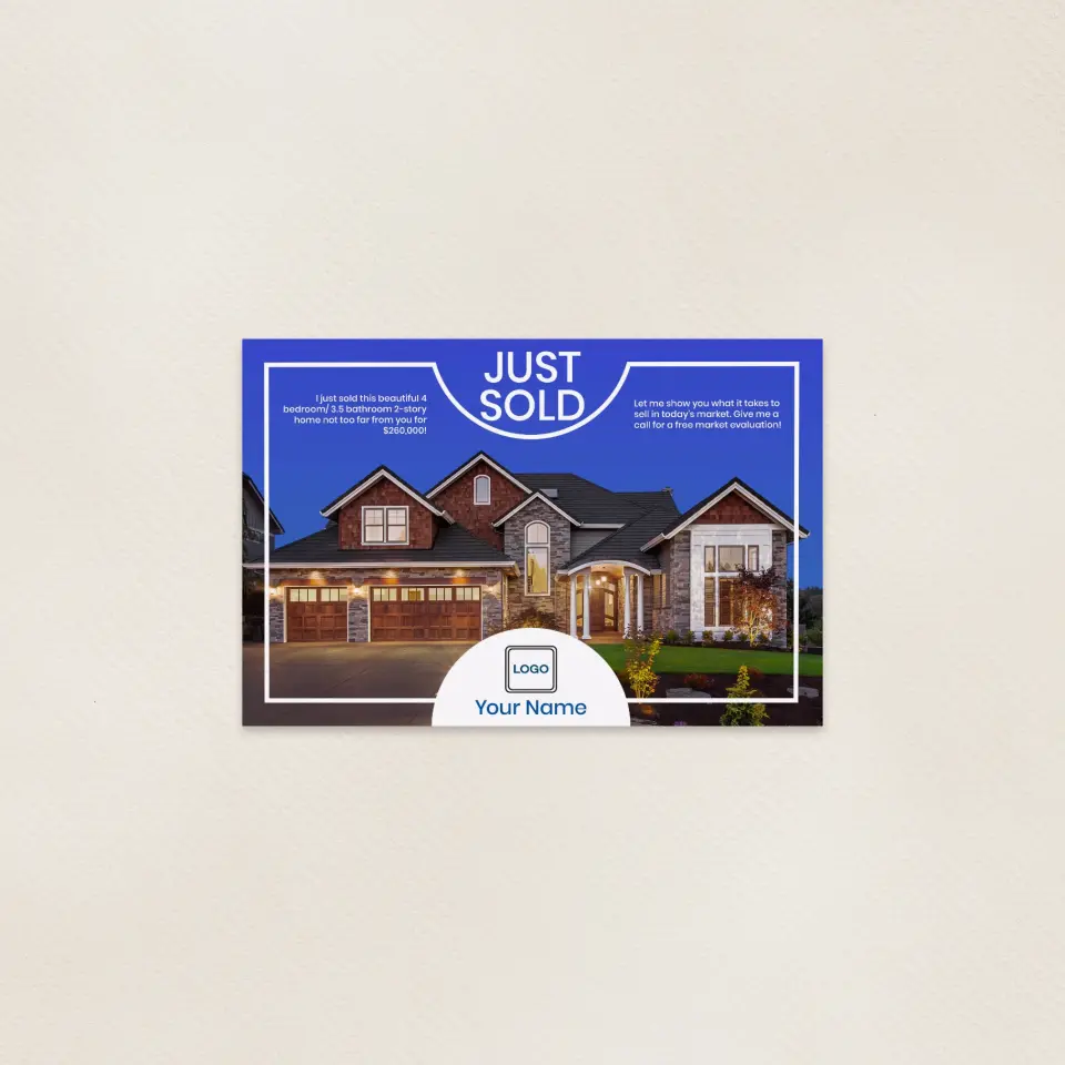This is a 6" x 9" Postcards with Magnetic Strip called Perfectly Priced printed in full color