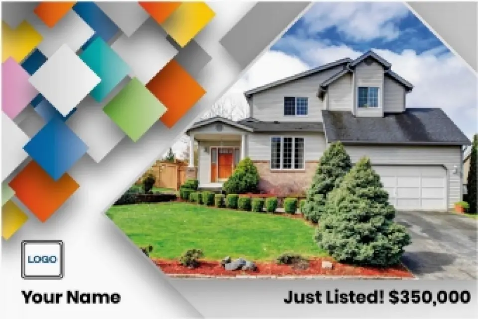 This is a 6" x 9" Postcards with Magnetic Strip called Property Swatch printed in full color