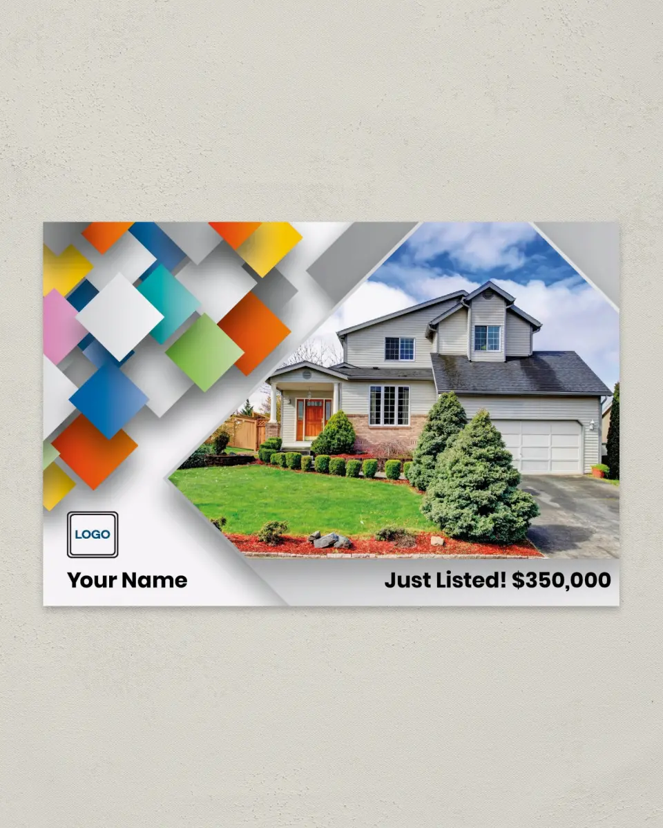 This is a 6" x 9" Postcard called Property Swatch printed in full color
