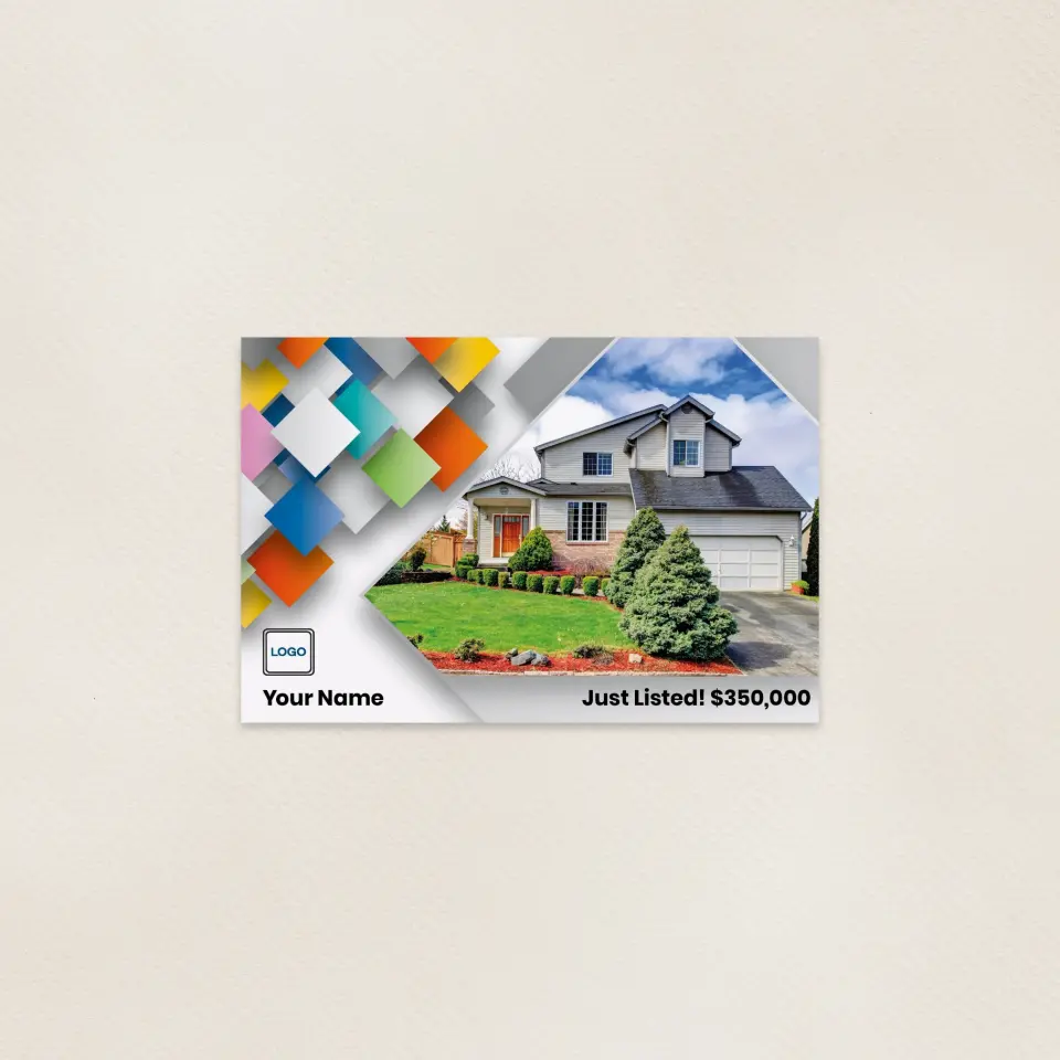 This is a 6" x 9" Postcards with Magnetic Strip called Property Swatch printed in full color
