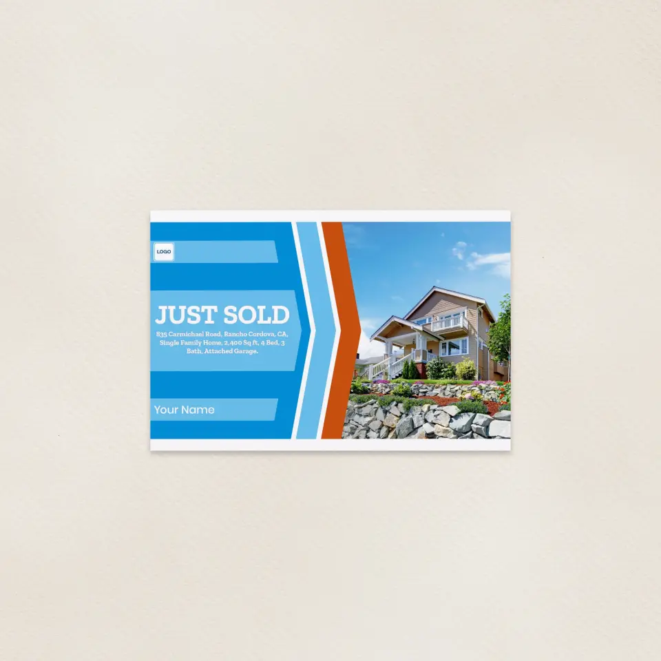 This is a 6" x 9" Postcards with Magnetic Strip called Bold Appeal printed in full color