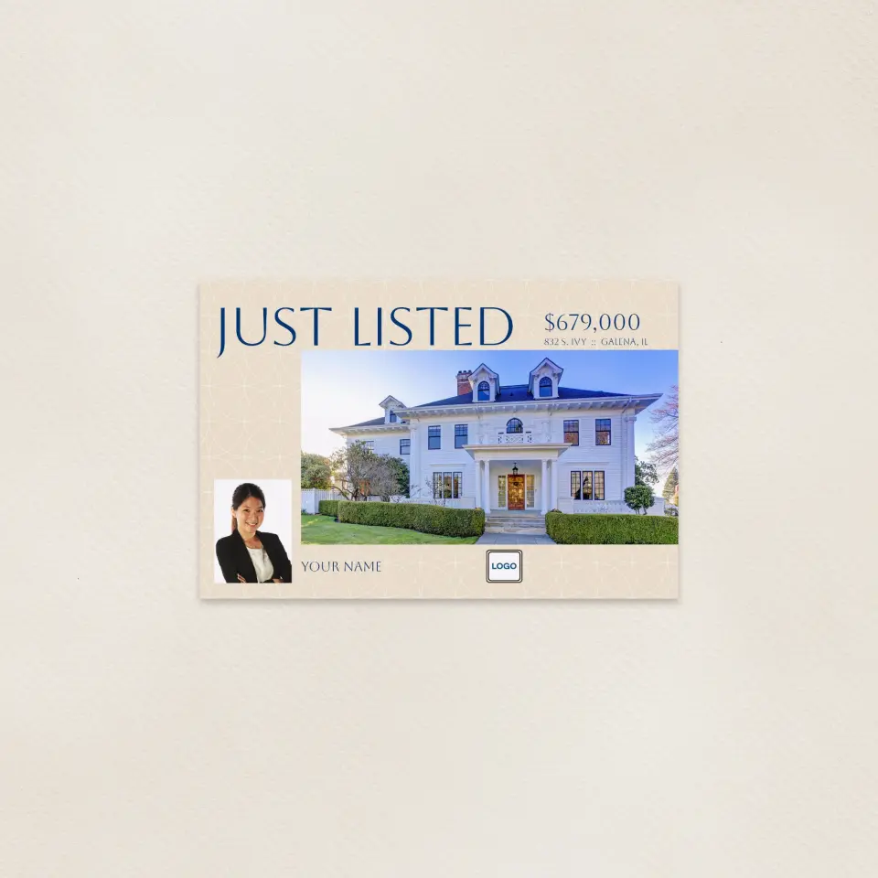This is a 6" x 9" Postcards with Magnetic Strip called Embellished Property printed in full color