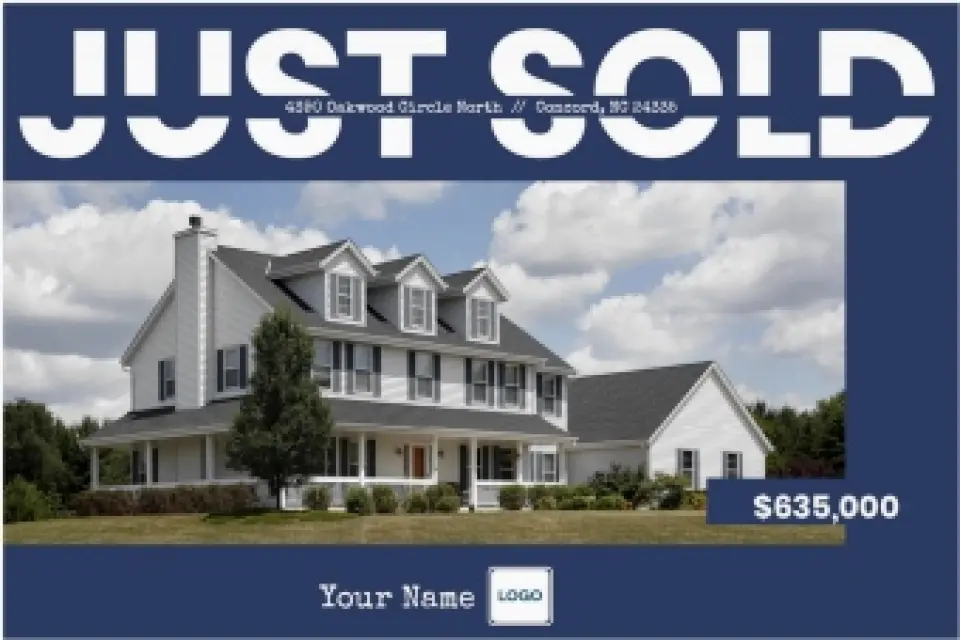This is a 6" x 9" Postcards with Magnetic Strip called Under Contract printed in full color