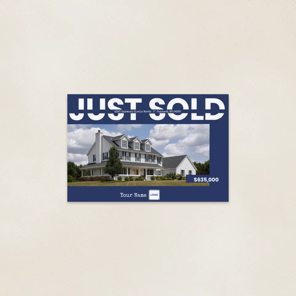 This is a 6" x 9" Postcards with Magnetic Strip called Under Contract printed in full color