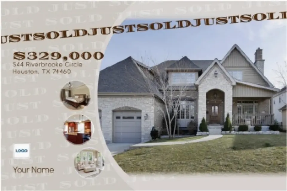 This is a 6" x 9" Postcards with Magnetic Strip called Done Deal! printed in full color