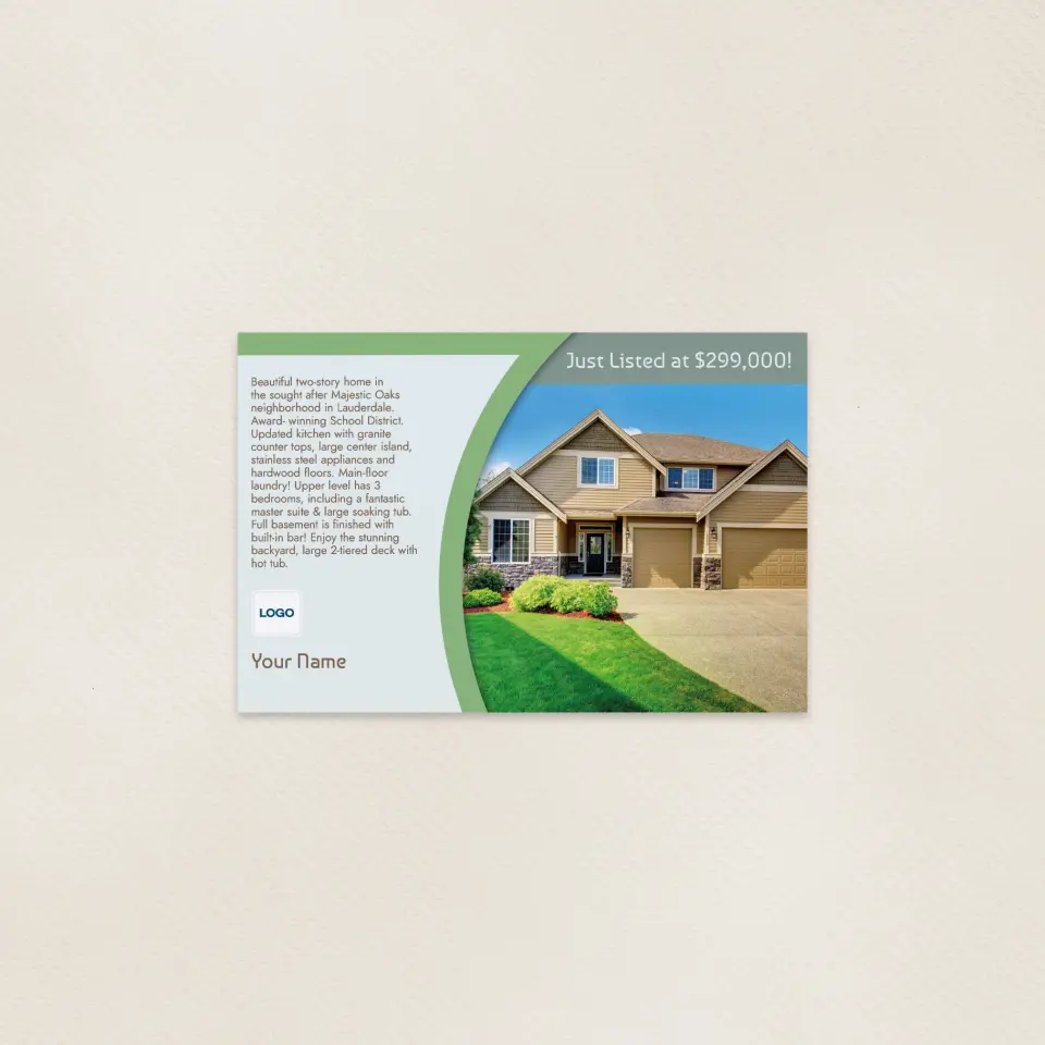This is a 6" x 9" Postcards with Magnetic Strip called Curve Appeal printed in full color