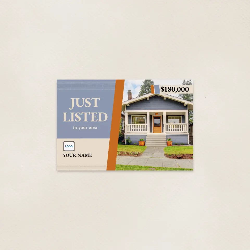 This is a 6" x 9" Postcards with Magnetic Strip called Colorblocked Listed printed in full color
