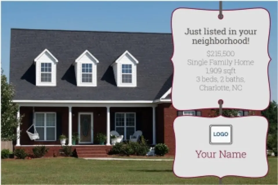 This is a 6" x 9" Postcards with Magnetic Strip called Bracket Listing printed in full color