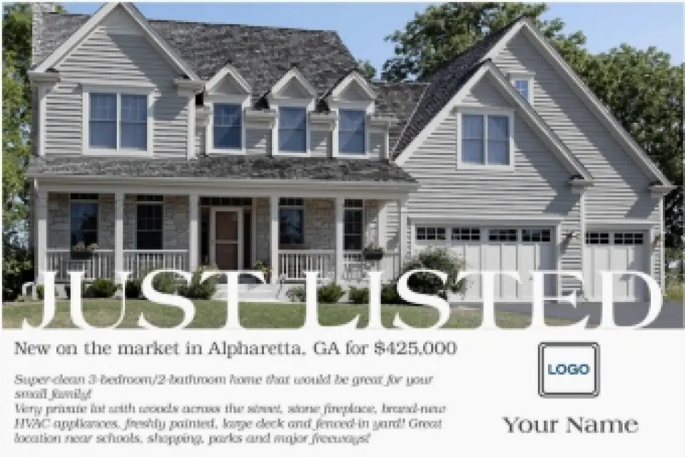 This is a 6" x 9" Postcards with Magnetic Strip called Prime Property printed in full color
