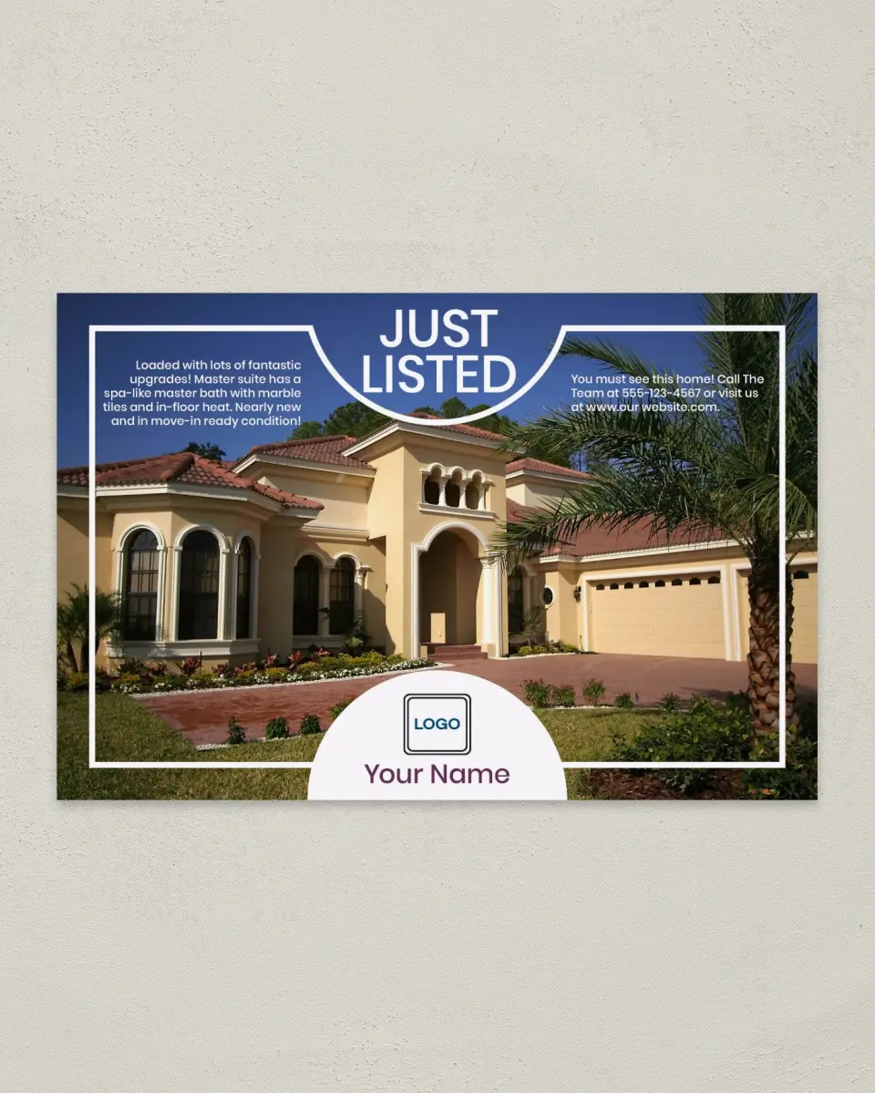 This is a 6" x 9" Postcard called Dynamic Design printed in full color