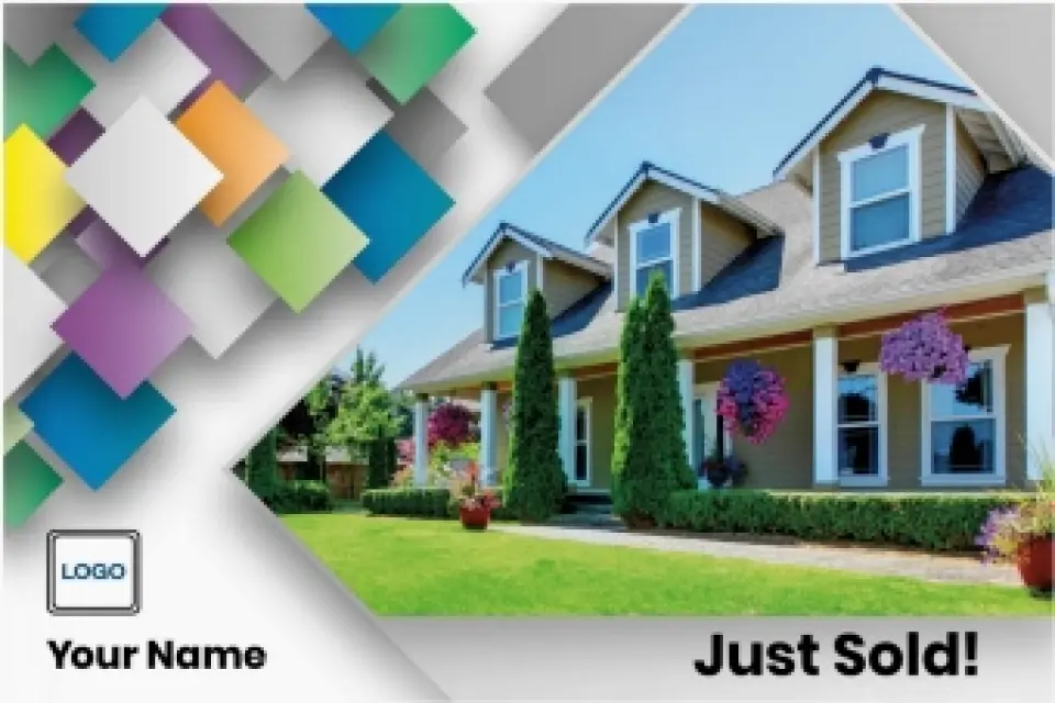 This is a 6" x 9" Postcards with Magnetic Strip called Bold Swatch printed in full color