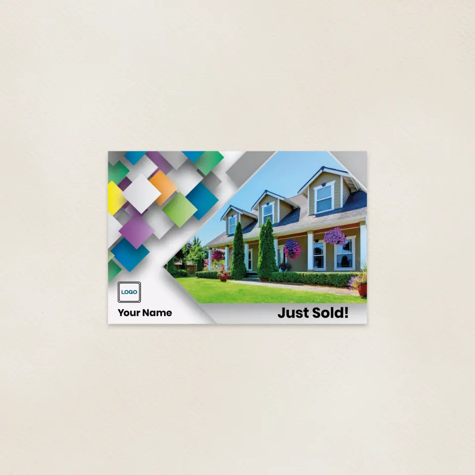 This is a 6" x 9" Postcards with Magnetic Strip called Bold Swatch printed in full color