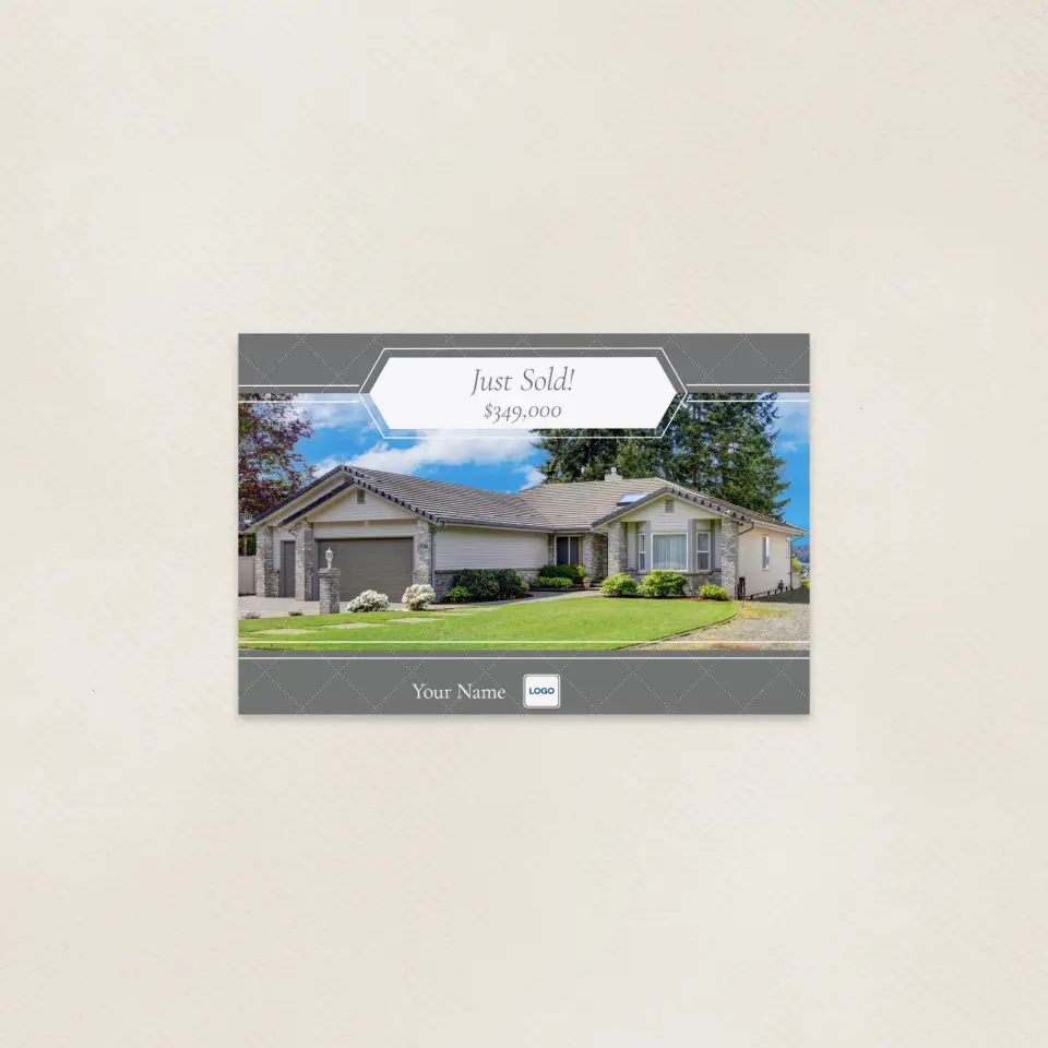 This is a 6" x 9" Postcards with Magnetic Strip called Sold Simple printed in full color