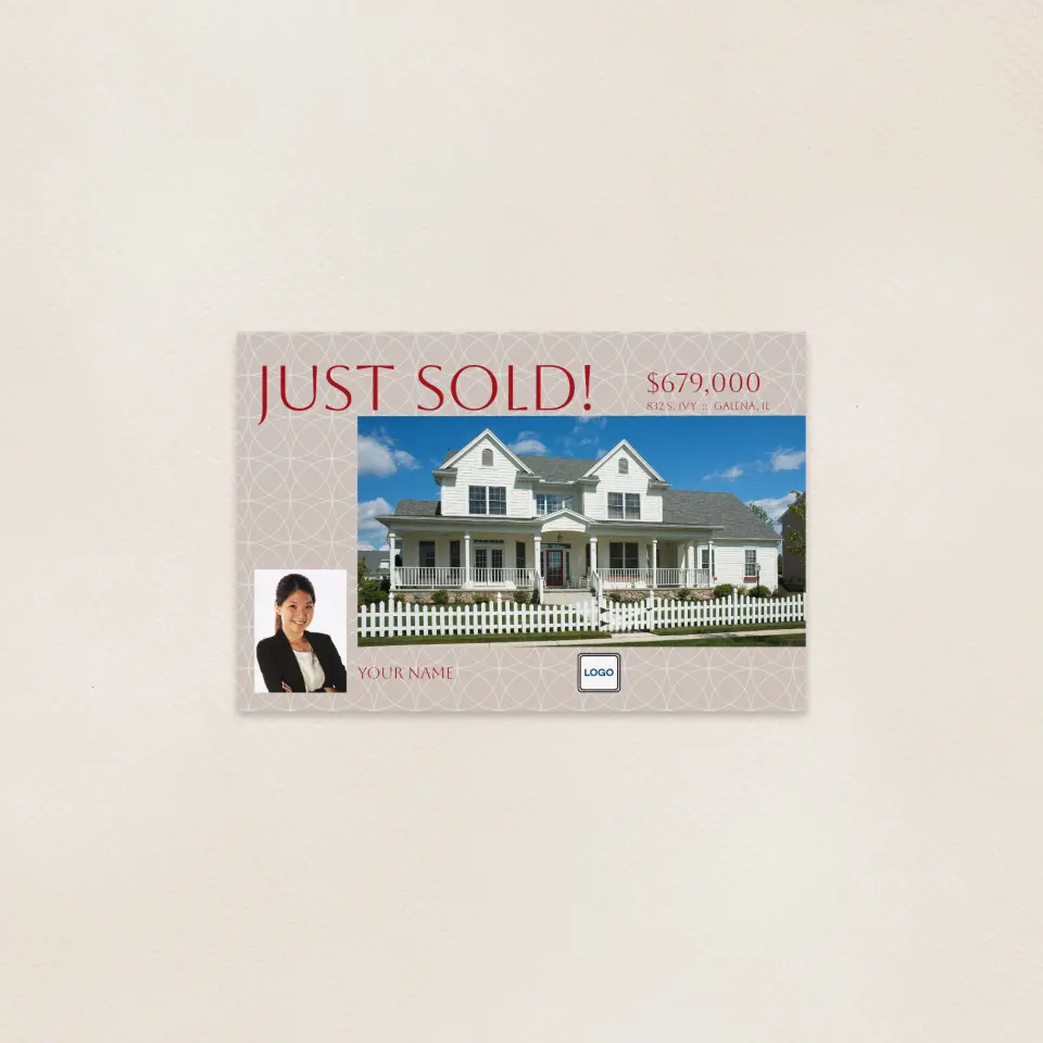 This is a 6" x 9" Postcards with Magnetic Strip called Embellished Residence printed in full color