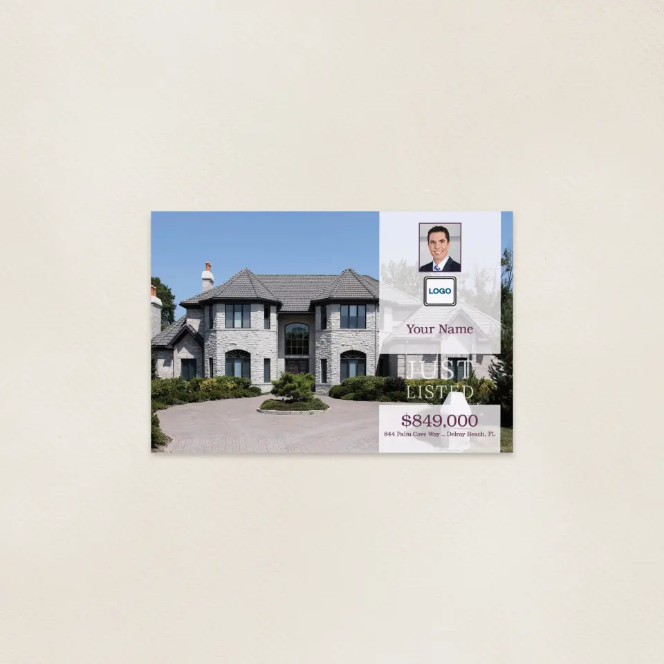 This is a 6" x 9" Postcards with Magnetic Strip called Ahead of Purchase printed in full color