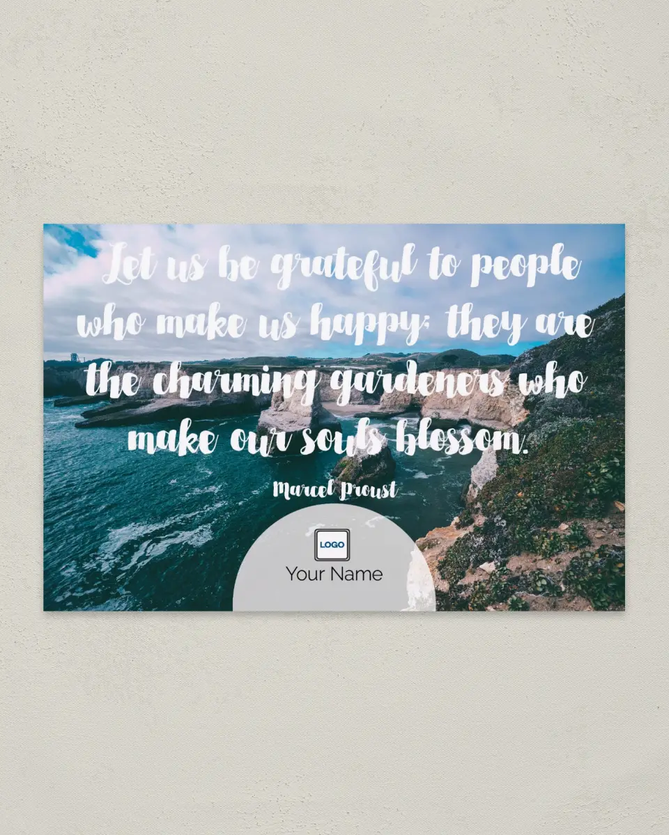 This is a 6" x 9" Postcard called Inspiration - Souls Blossom printed in full color