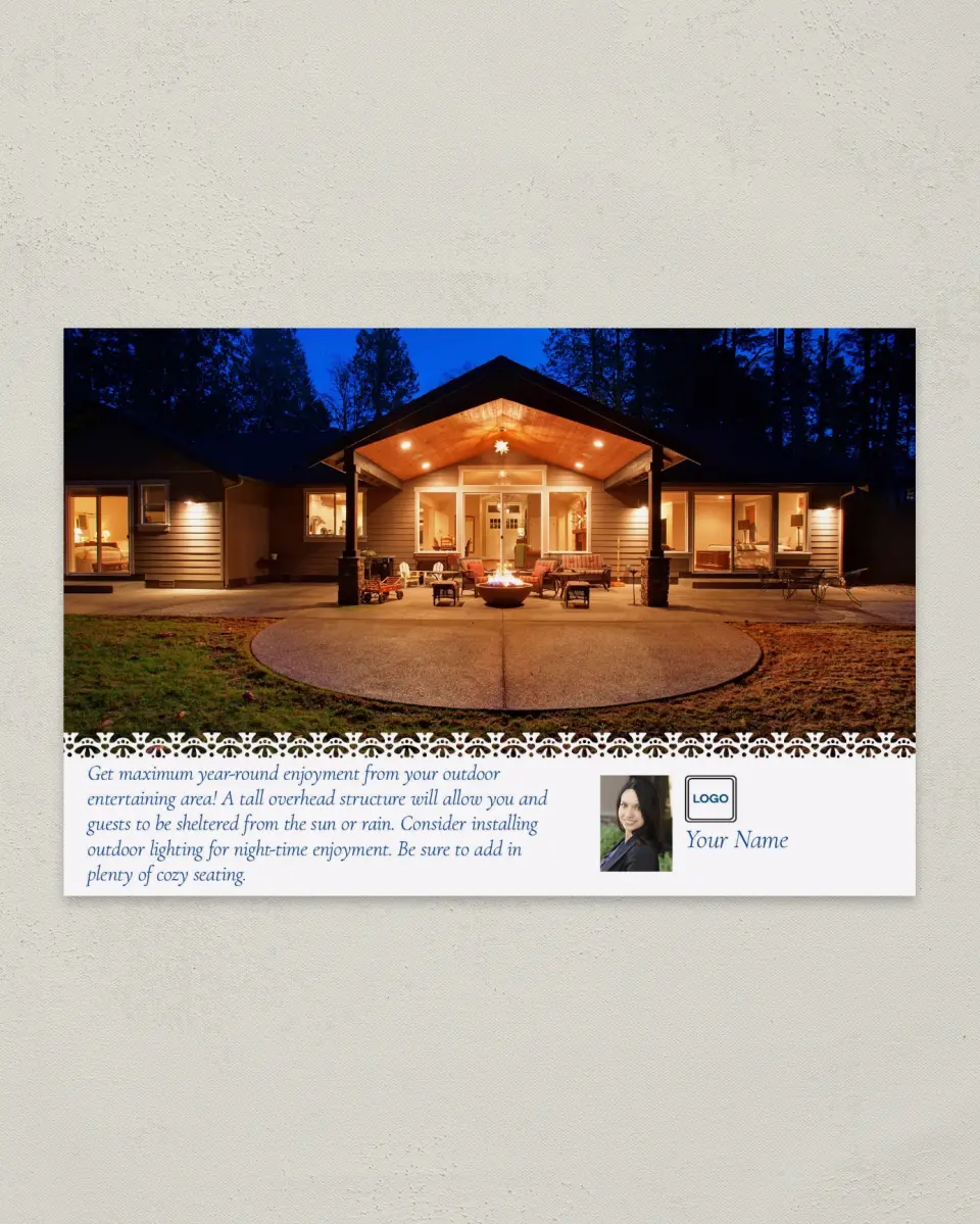 This is a 6" x 9" Postcard called Disclosures Revealed printed in full color